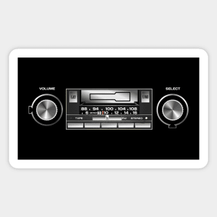 Retro Car Stereo Cassette Player Magnet